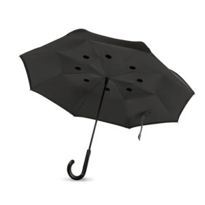 Dwustronny parasol z logo firmy