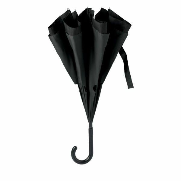 Dwustronny parasol z logo firmy