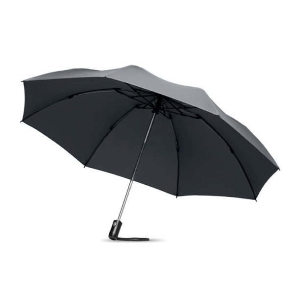 Składany odwrócony parasol z nadrukiem firmowym